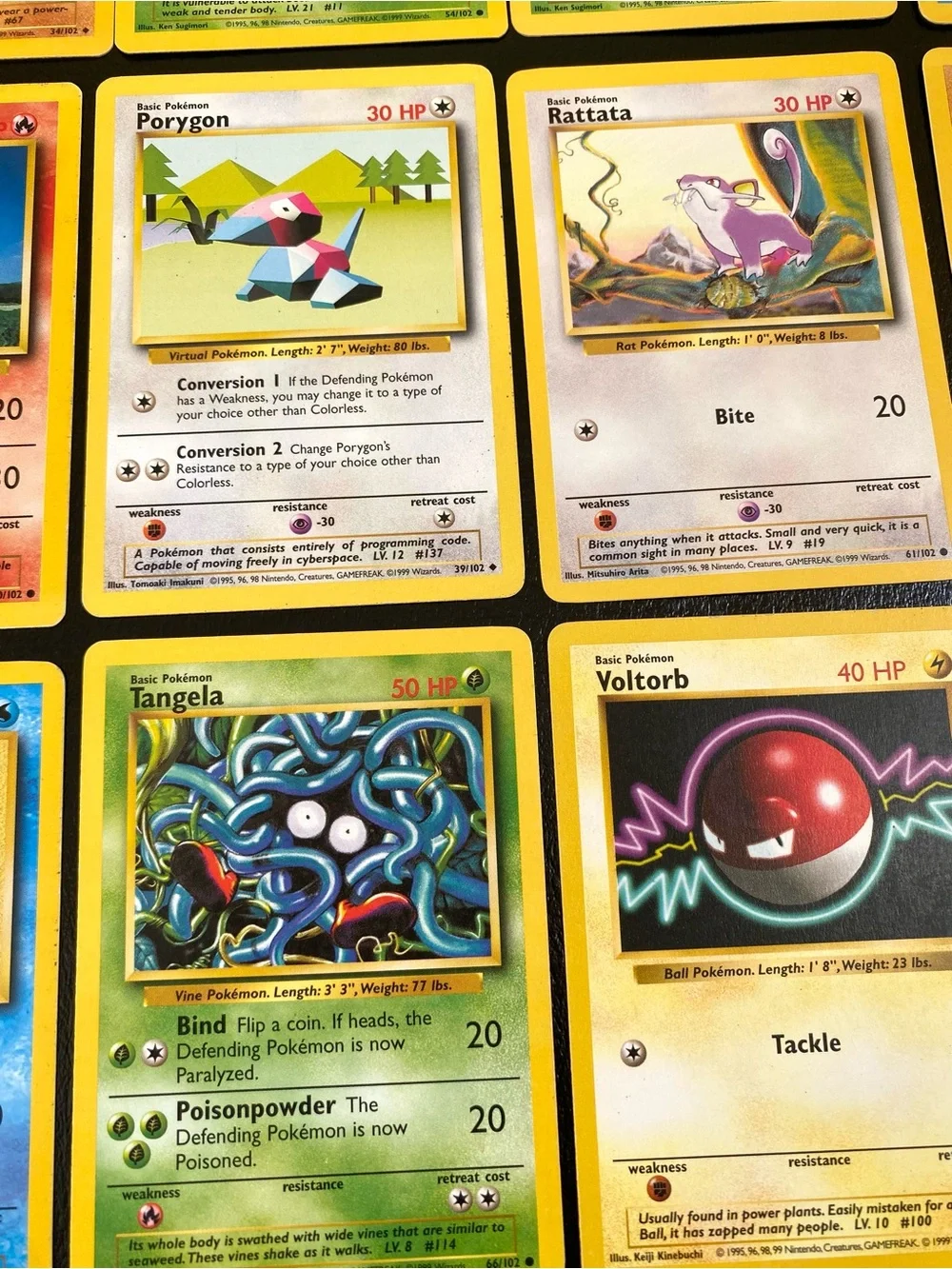 Pokémon Vintage Cards from Base Set 102  - Qty 15